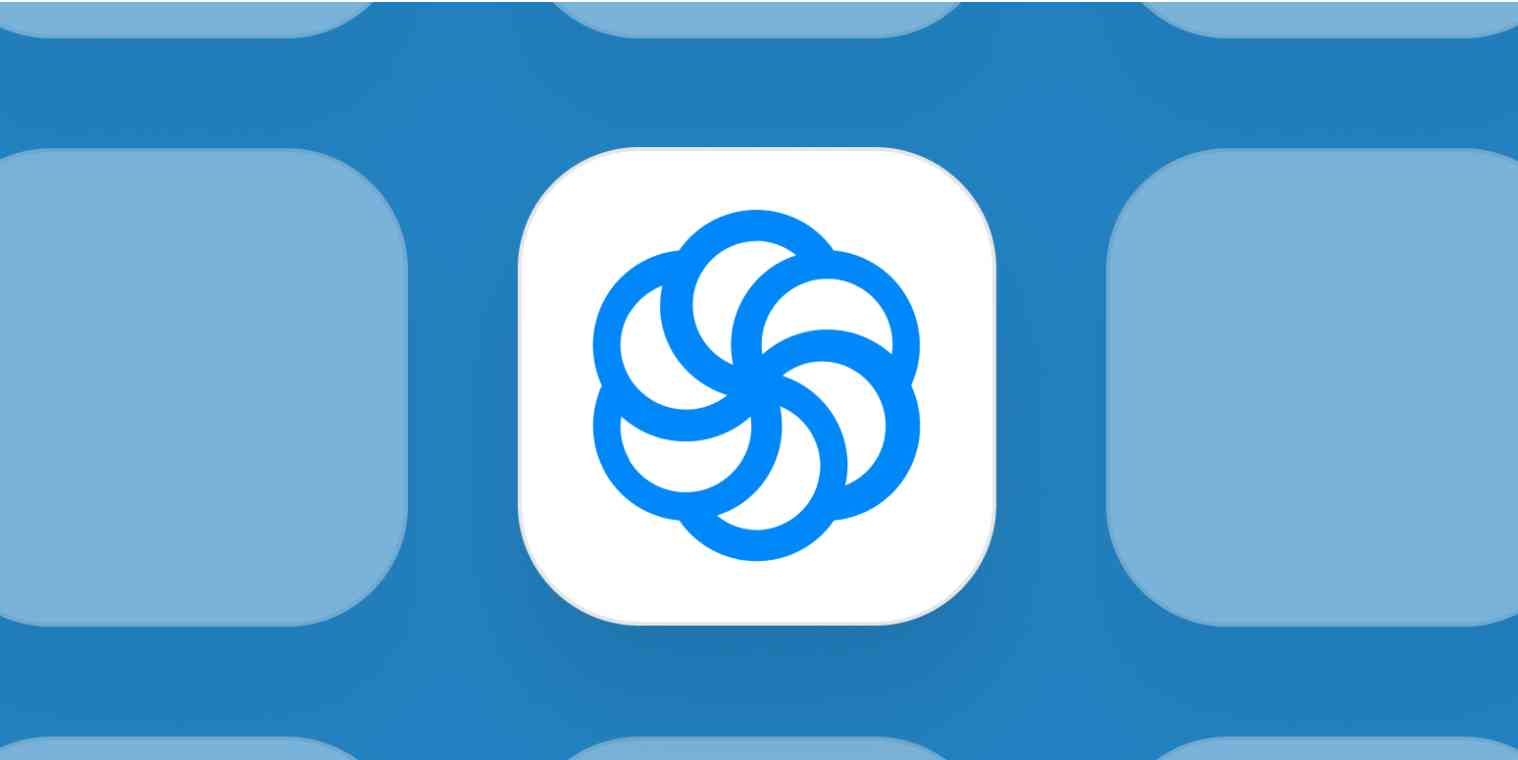 Hero image for app of the day with the Sendinblue logo on a blue background