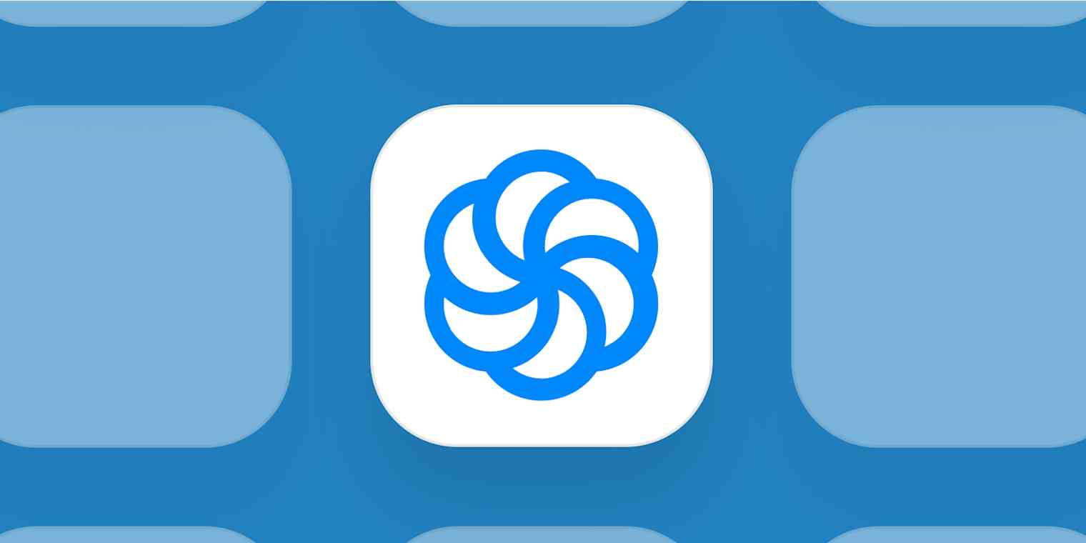 Hero image for app of the day with the Sendinblue logo on a blue background
