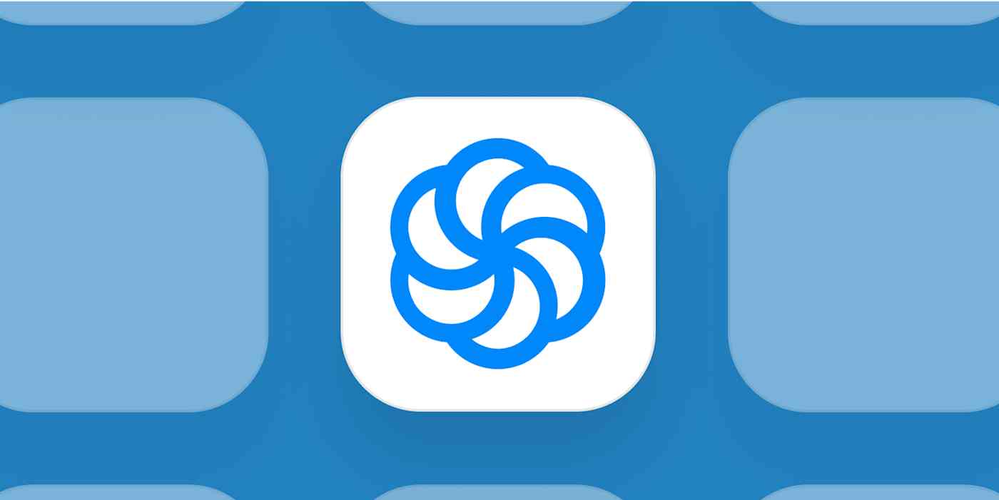 Hero image for app of the day with the Sendinblue logo on a blue background