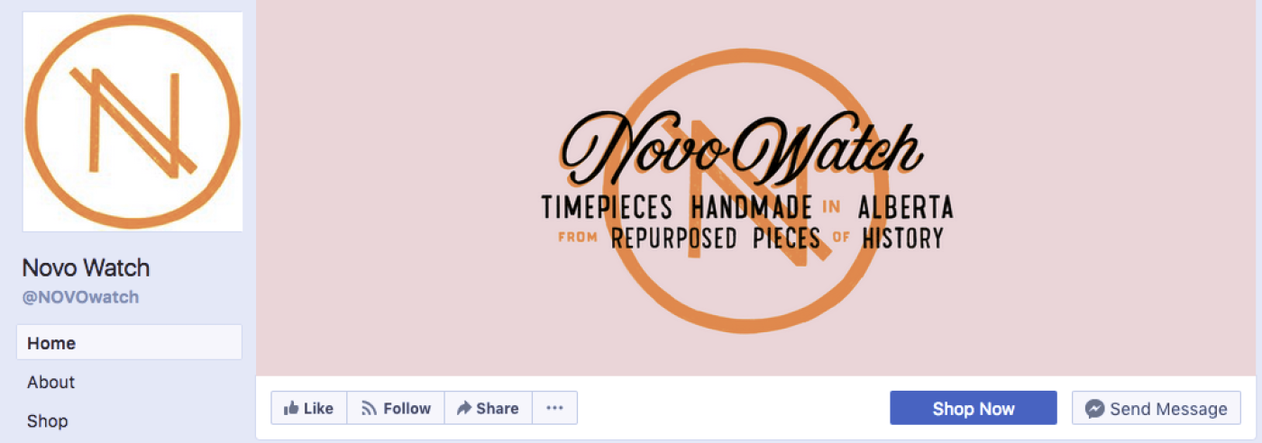 Screenshot of NOVO Watch Facebook Page