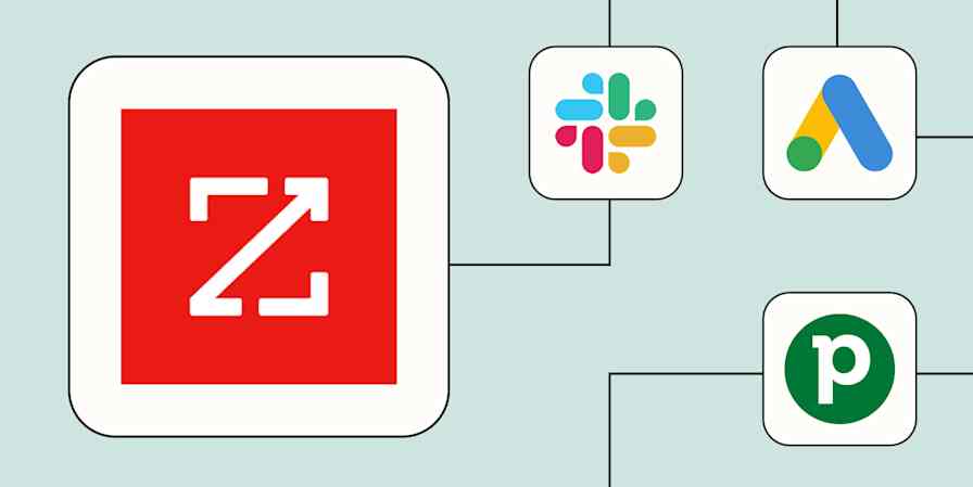 The ZoomInfo logo connected to the Slack, Google Ads, and Pipedrive logos.
