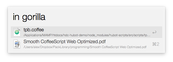 alfred find file fast 2