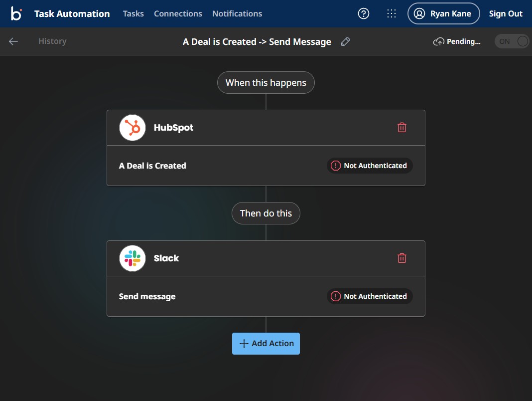 Building an automation in the Boomi builder