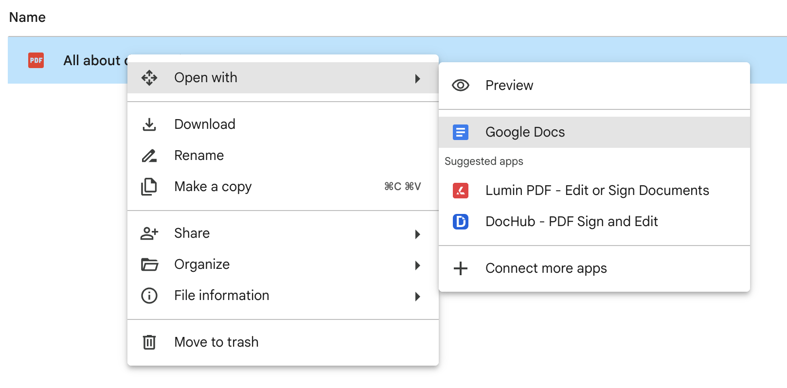 How to open a PDF in Google Docs   Zapier