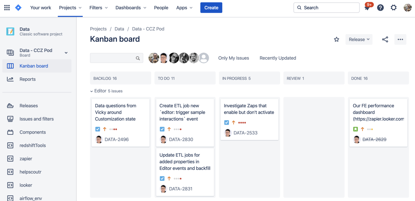 Screenshot from Jira