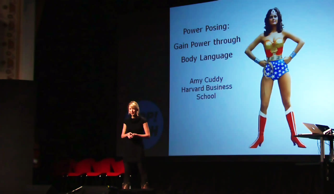 Amy Cuddy discusses the benefits of power postures