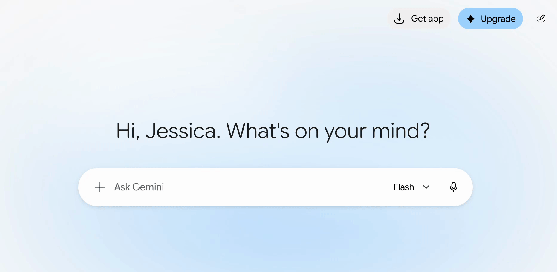 Demo of how to turn on temporary chats in Gemini.