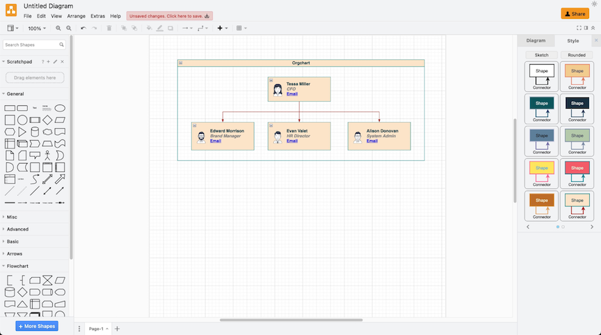 draw.io, our pick for the best free diagram software
