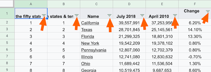 How To Filter In Google Sheets