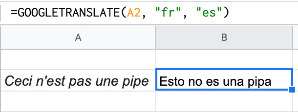 french to spanish google translate