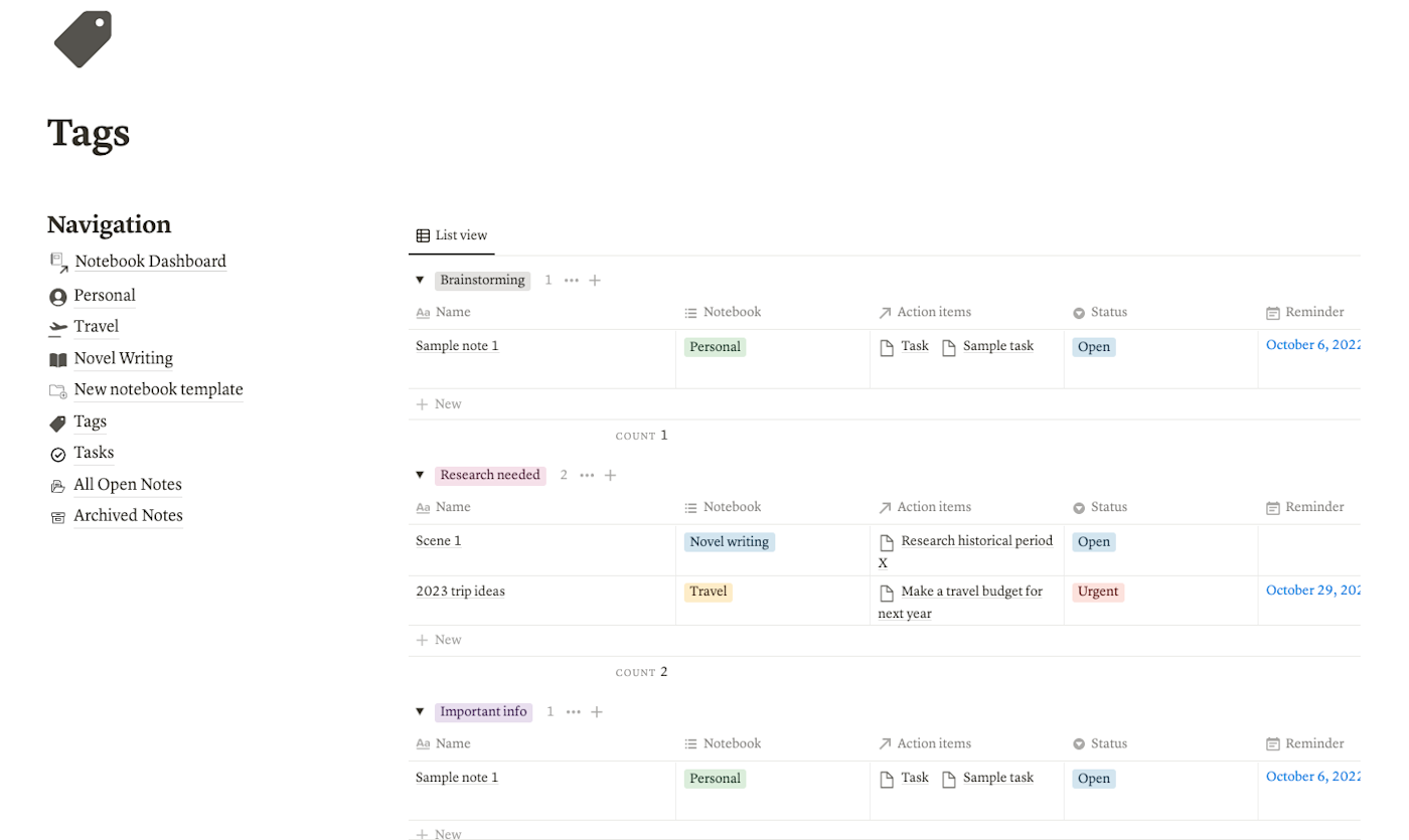 The Notion note taking template you need to stay organized