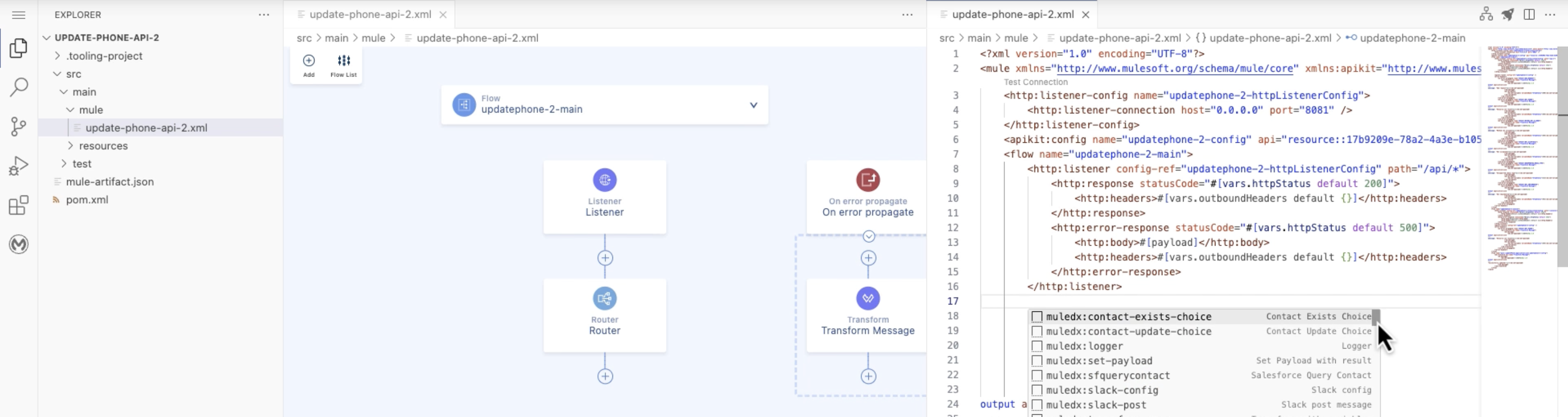 Screenshot of the MuleSoft Anypoint Platform interface