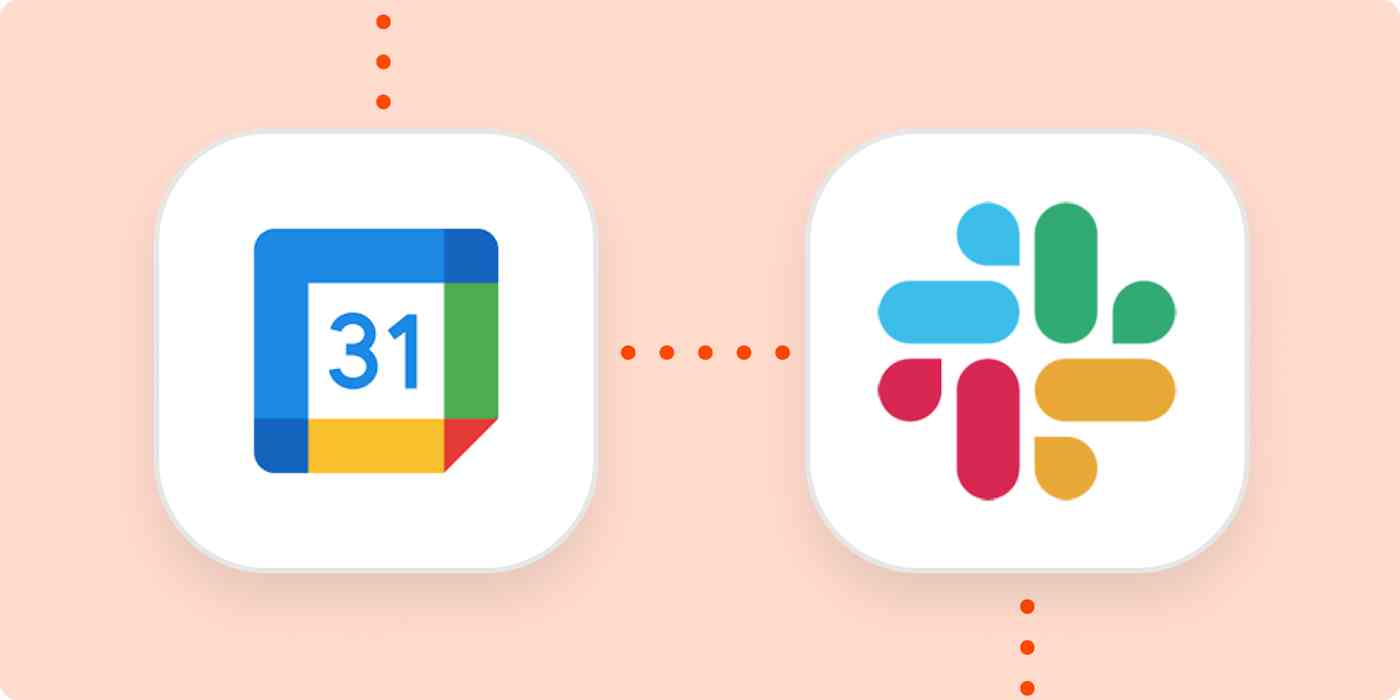 The Google Calendar and Slack logos