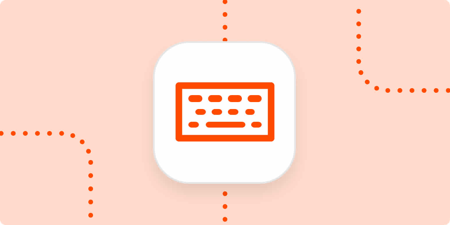 Hero image icon of a computer keyboard