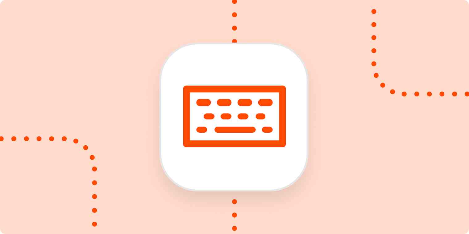 Hero image icon of a computer keyboard