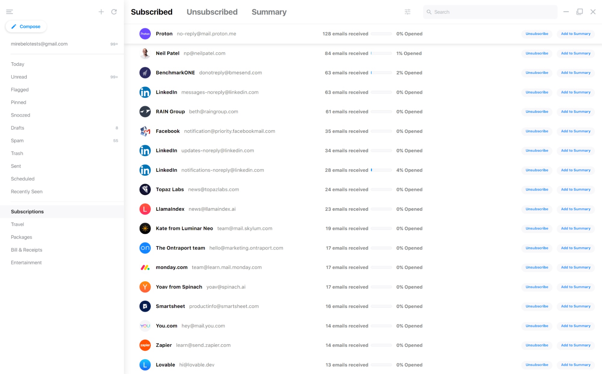 Edison Mail, our pick for the best AI email assistant for security