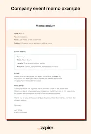 How To Write A Memo Free Templates Examples Zapier