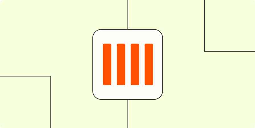 Hero image with an icon of four vertical lines