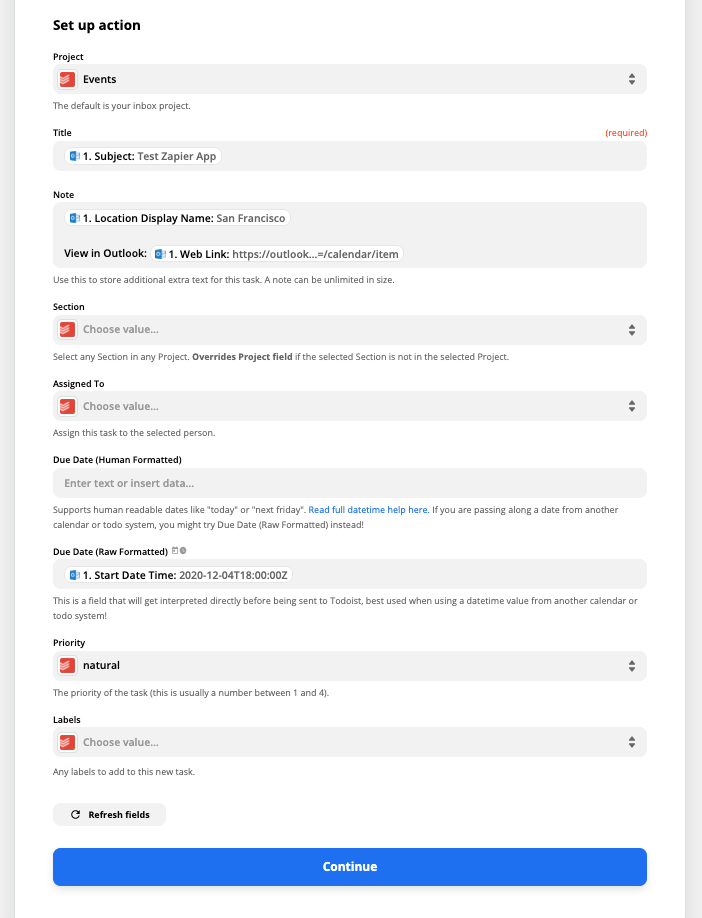 zapier notion todoist