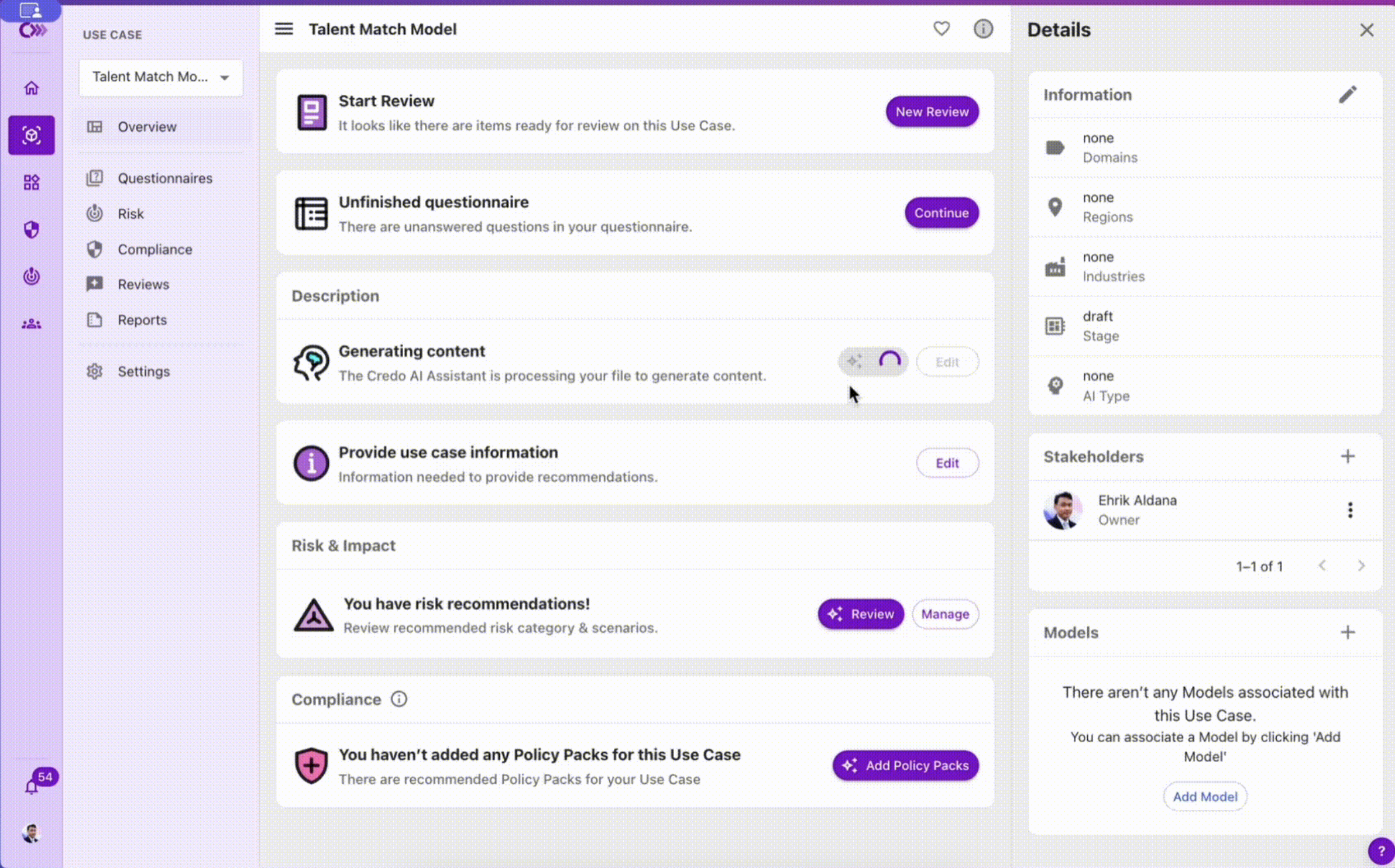 Credo AI, our pick for the best AI governance tool for regulation management