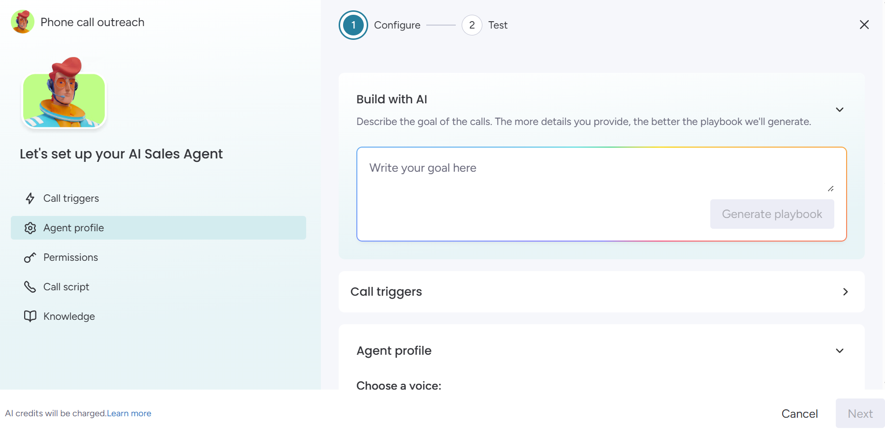 Setting up an AI agent in monday