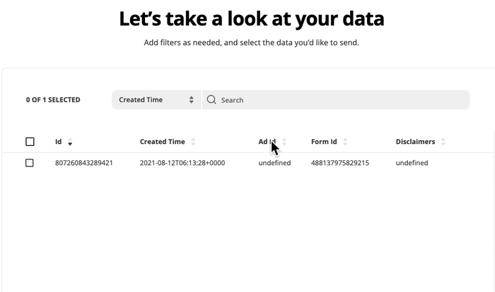 A GIF demonstrating a filter narrowing data by the chosen criteria.