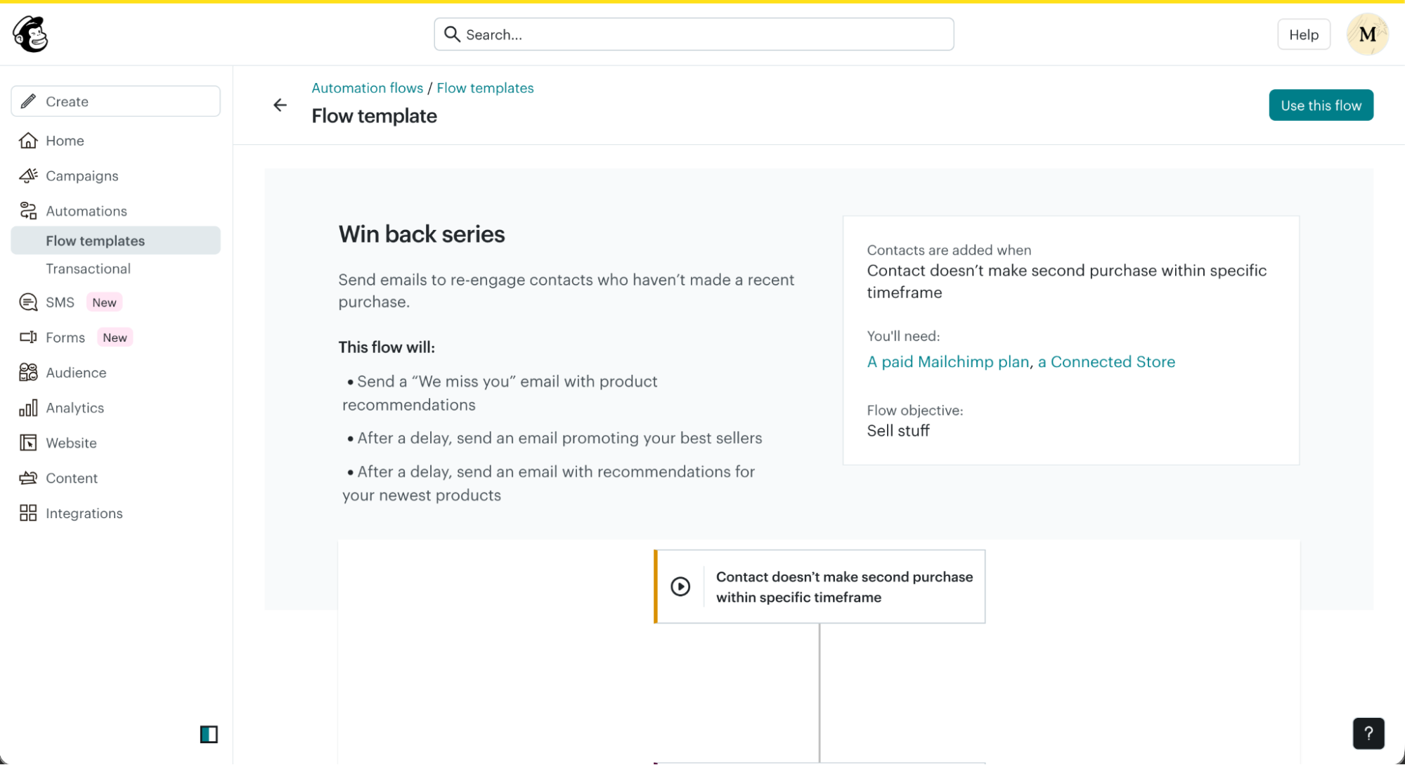 Mailchimp, our pick for the best drip email campaign software for AI-powered segmentation