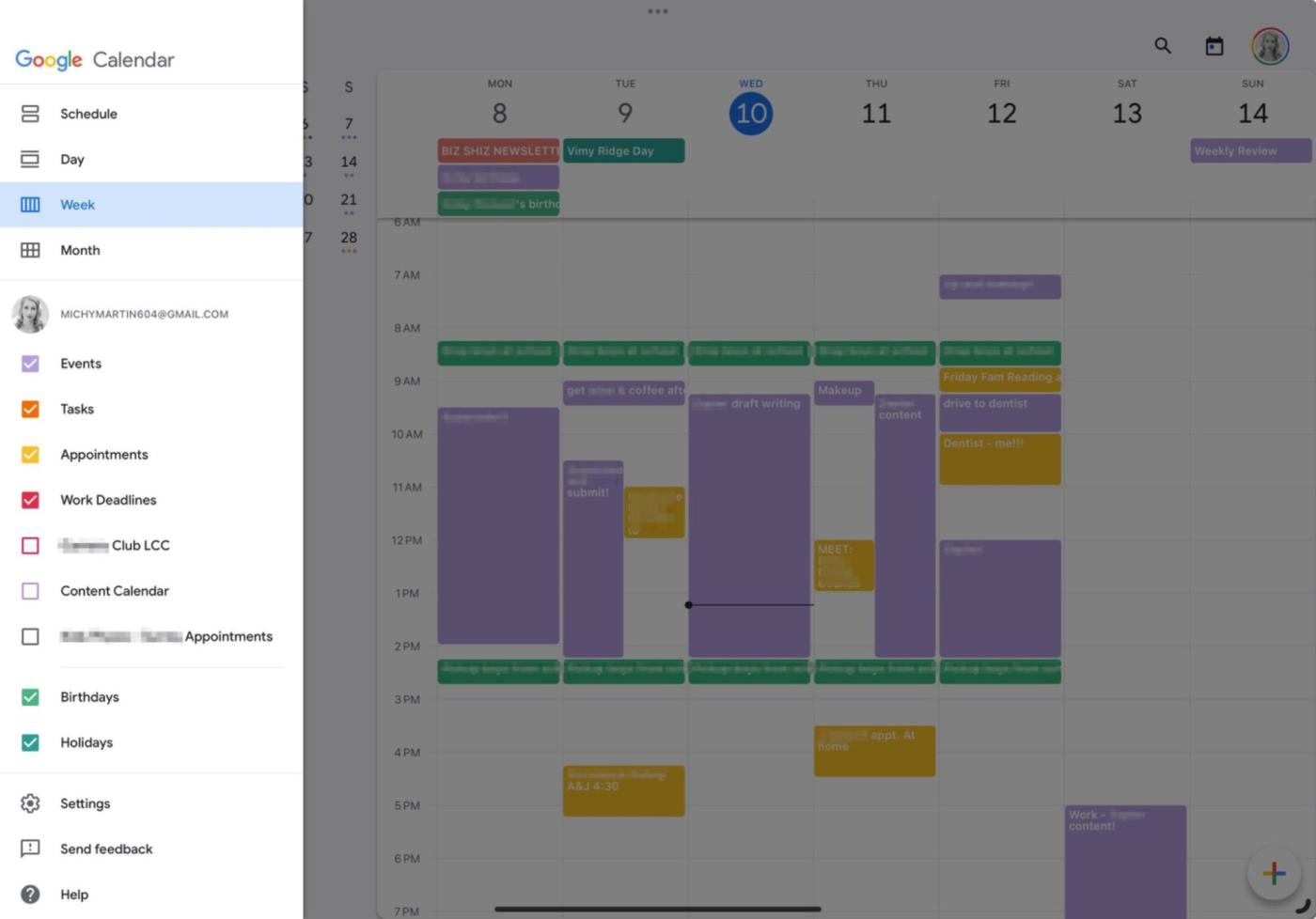 Google Calendar, our pick for one of the best iPad productivity apps for calendar management
