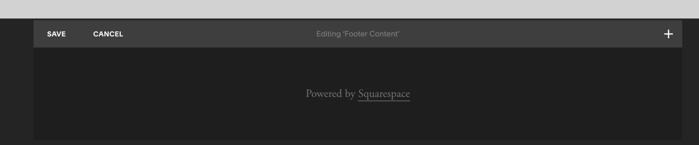 Squarespace edit button