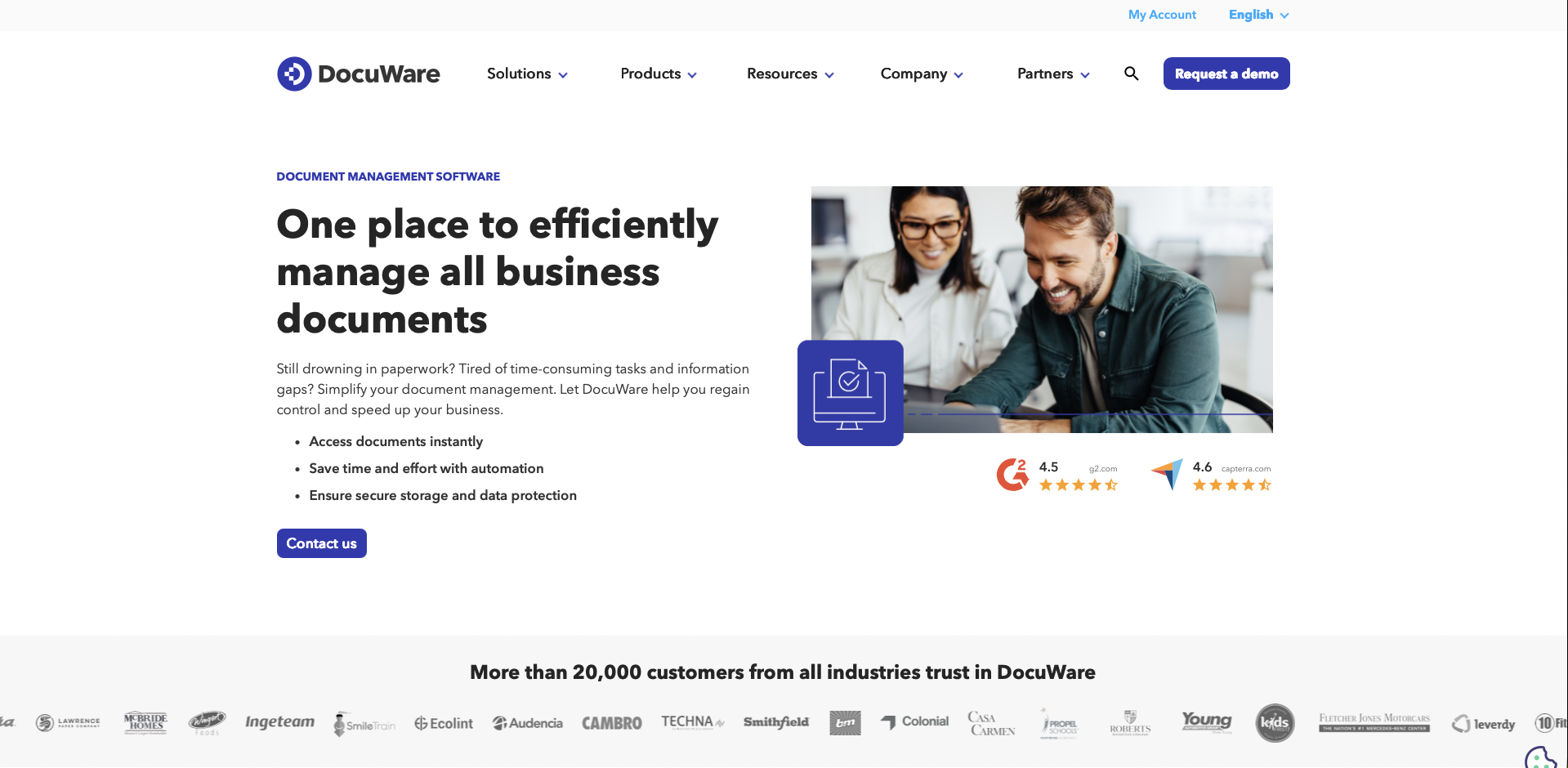 DocuWare, document management software for integration