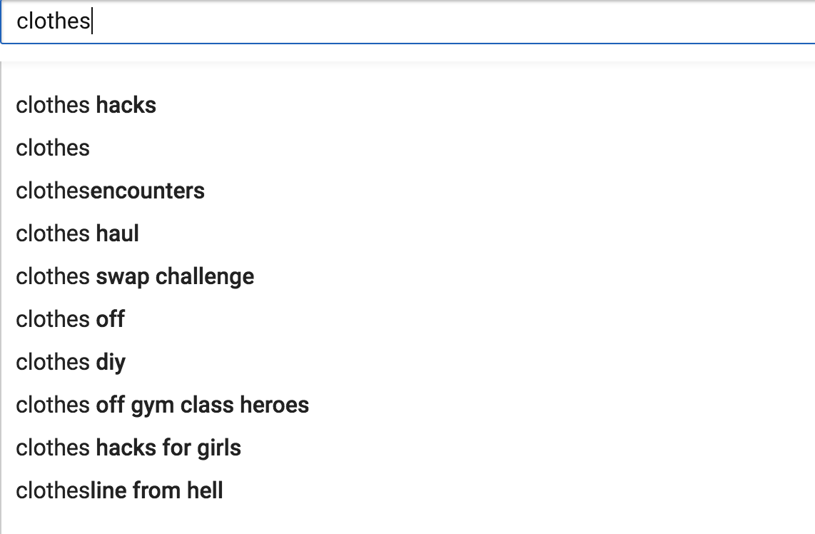 Suggested searches