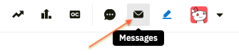 Message icon for inbox
