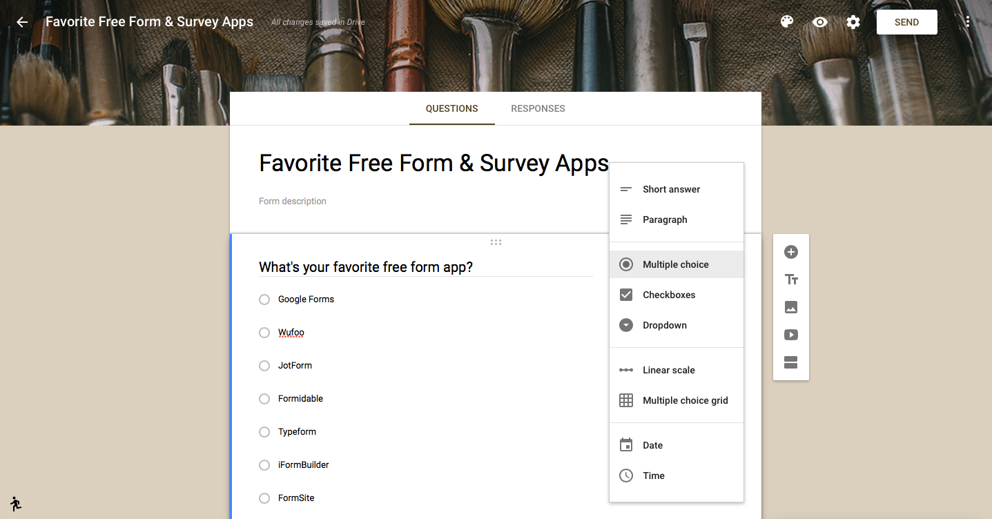 Google Forms Screenshot