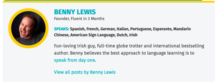 Benny Lewis bio