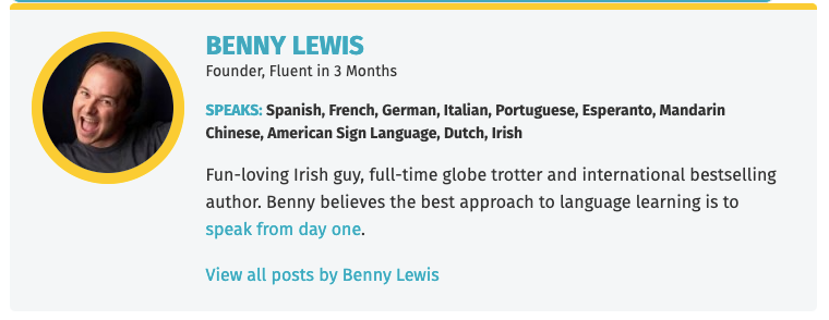 Benny Lewis bio