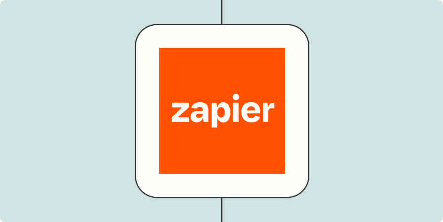 Zapier logo hero image on blue background