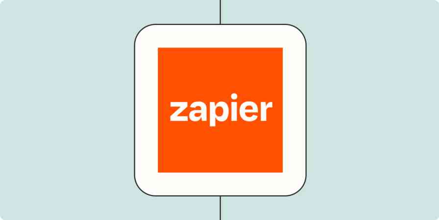 Zapier logo hero image on blue background