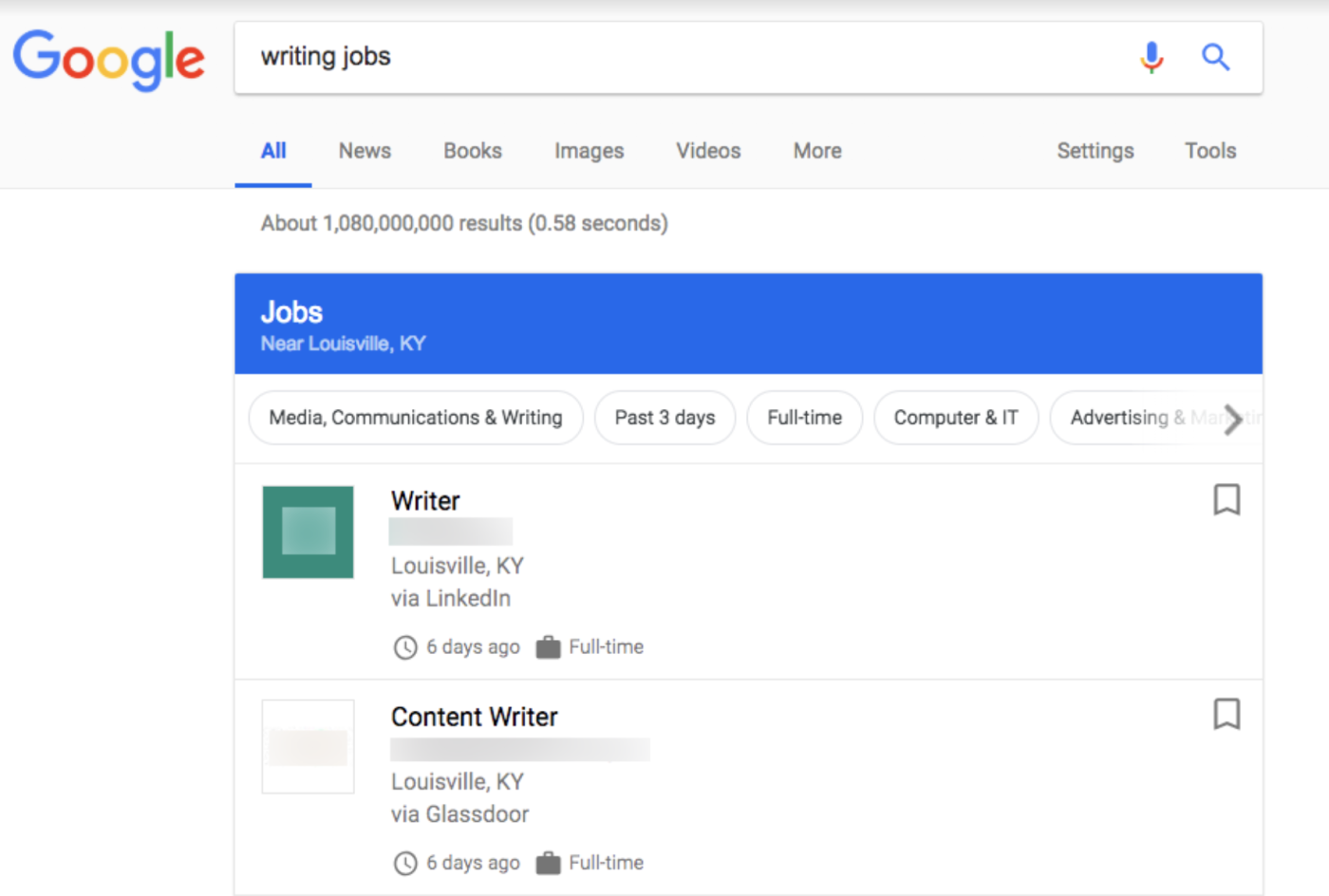 Job Search on Google