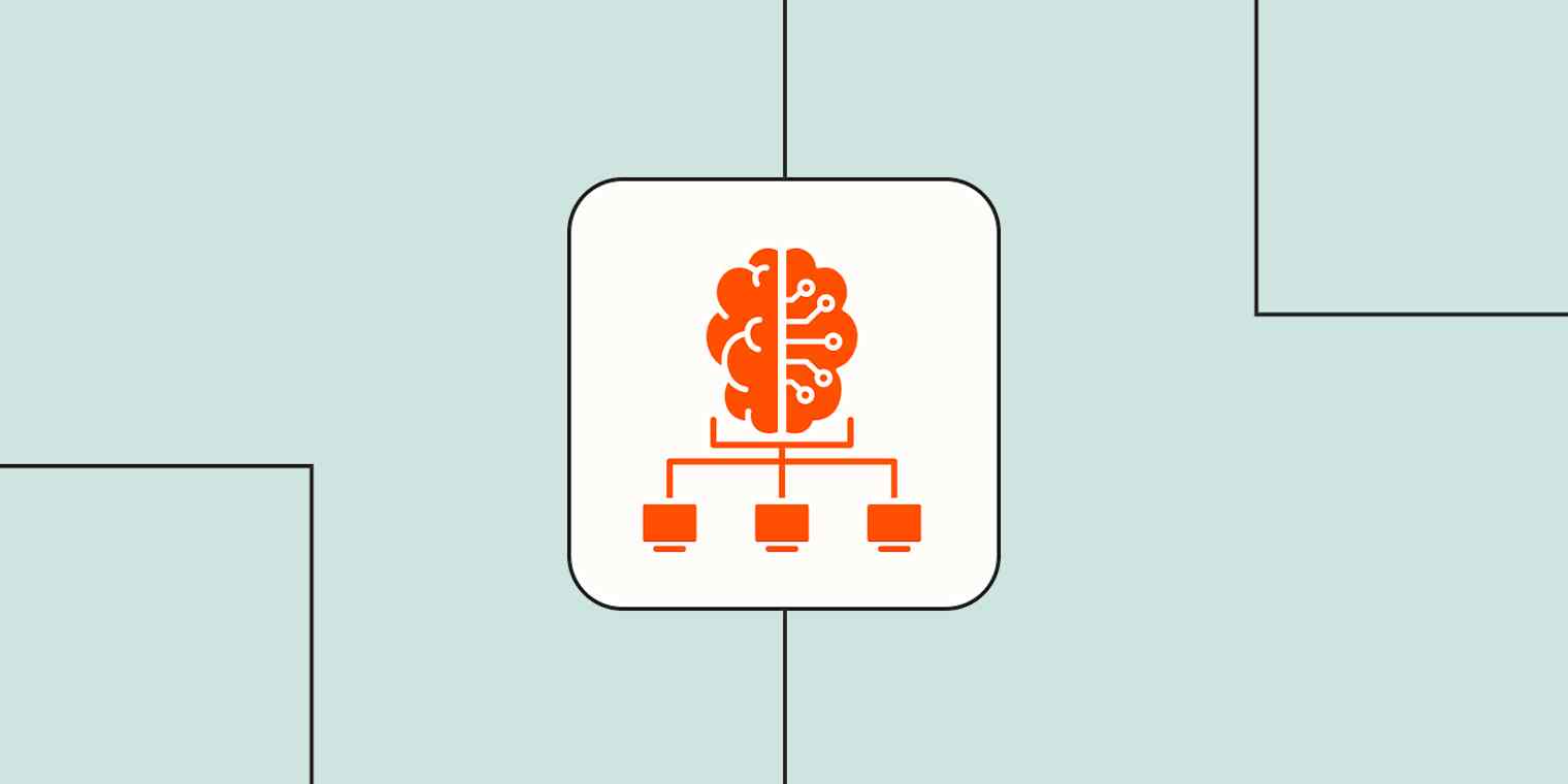 Hero image with an icon representing agentic AI