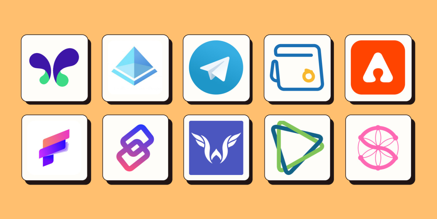 App logos for Google MakerSuite, Azure Active Directory, Telegram, Zoho Calendar, Assembly, Folio, Syncly, WebinarFuel, CiviCRM, and Sutra.