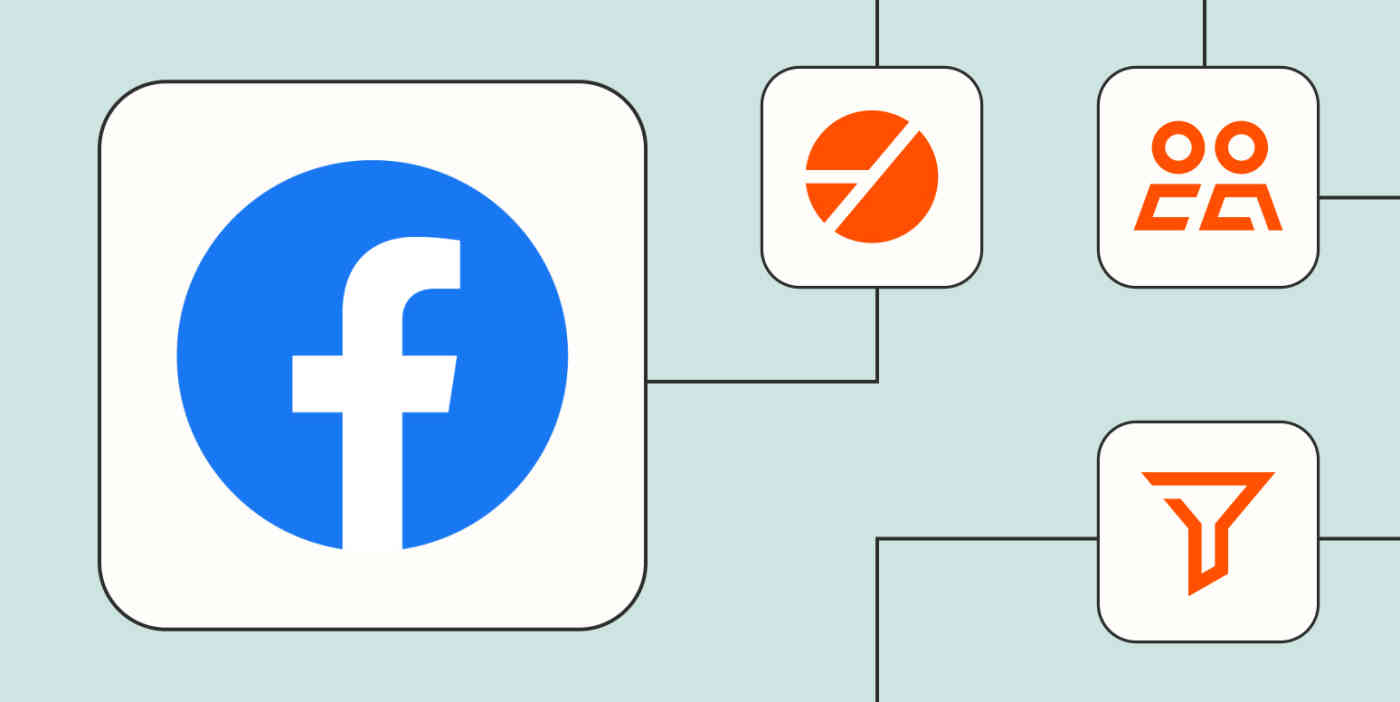 Facebook Conversions (for Business admins) logo connected to icons representing audience segmentation, leads, and sales funnels.