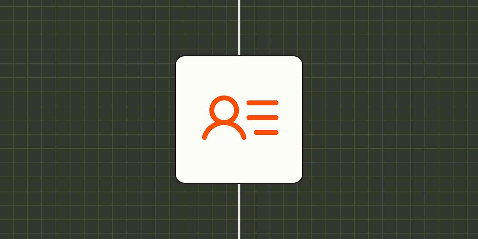 Hero image with a logo representing customer data