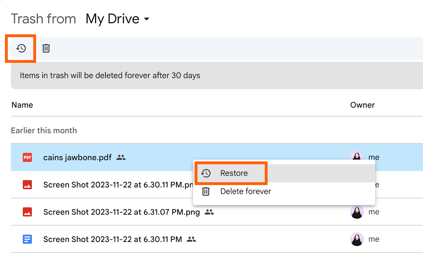 How to recover deleted files from Google Drive.