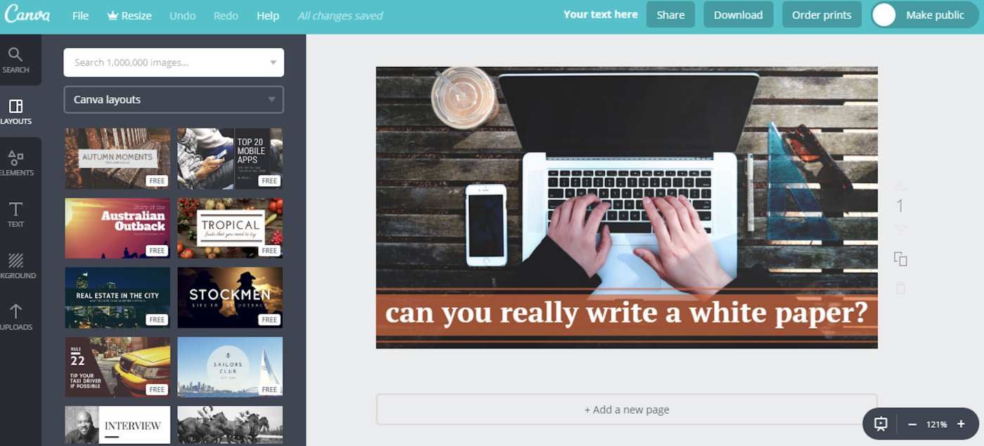 Canva, our pick for the best free stock photos site for adding simple enhancements and overlays