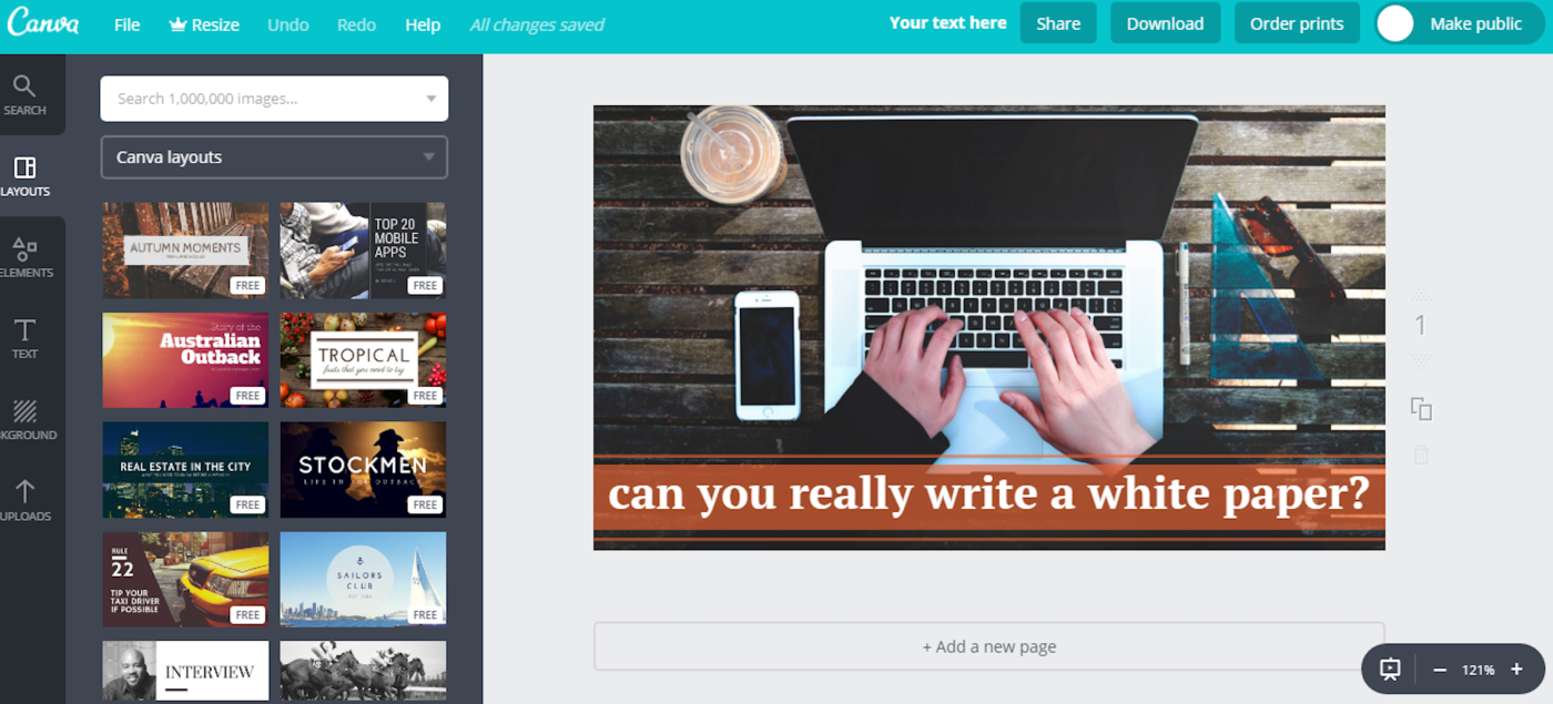 Canva, our pick for the best free stock photos site for adding simple enhancements and overlays