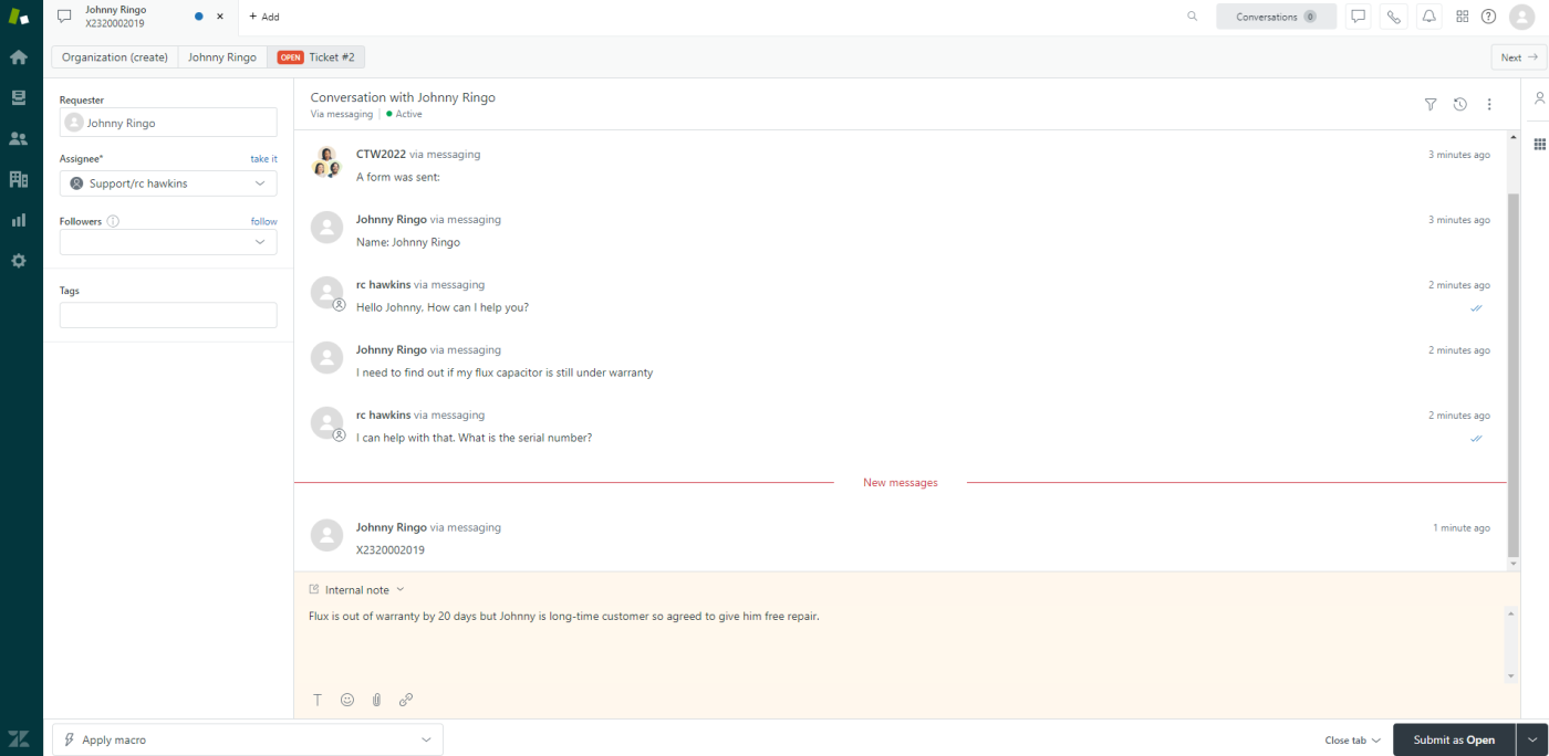 Zendesk, our pick for the best live chat app with a full-featured service suite