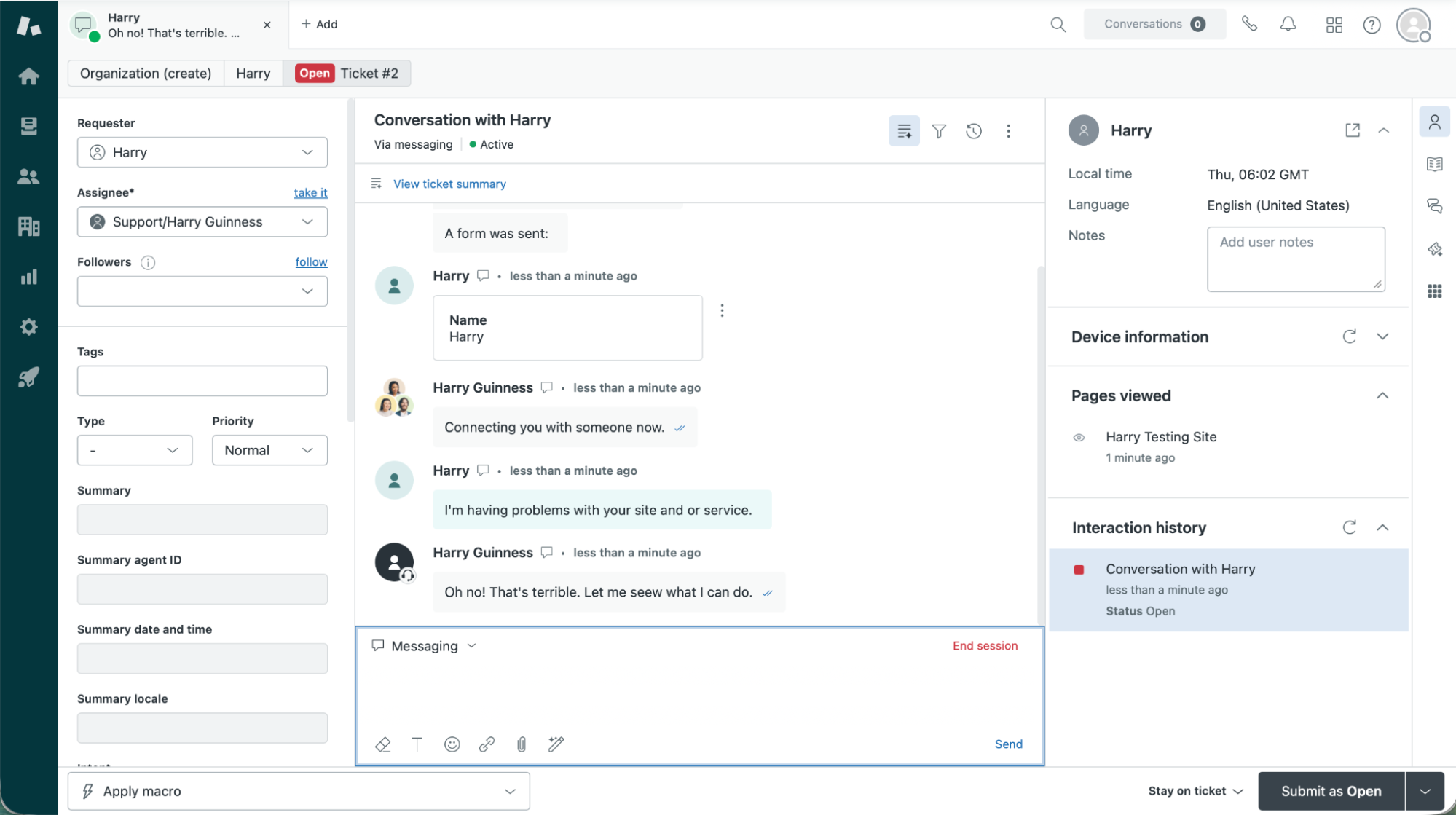 Zendesk, our pick for the best live chat app with a full-featured service suite