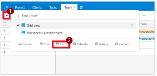 Create an Airtable form