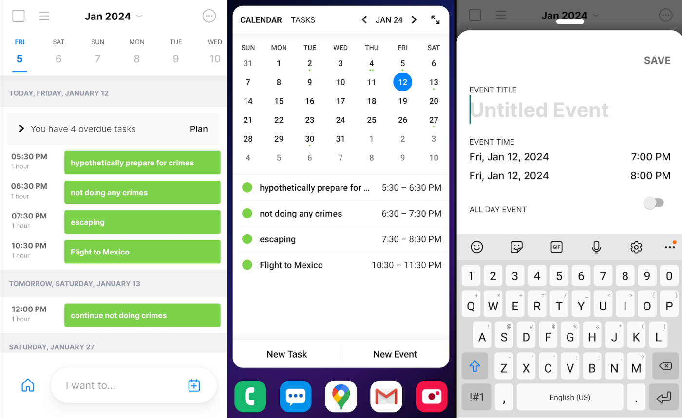 Any.do for Android, our pick for the best Android calendar app for a combination calendar and to-do list