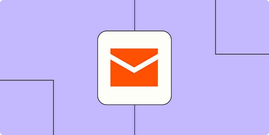 Hero image with an icon of an envelope representing email